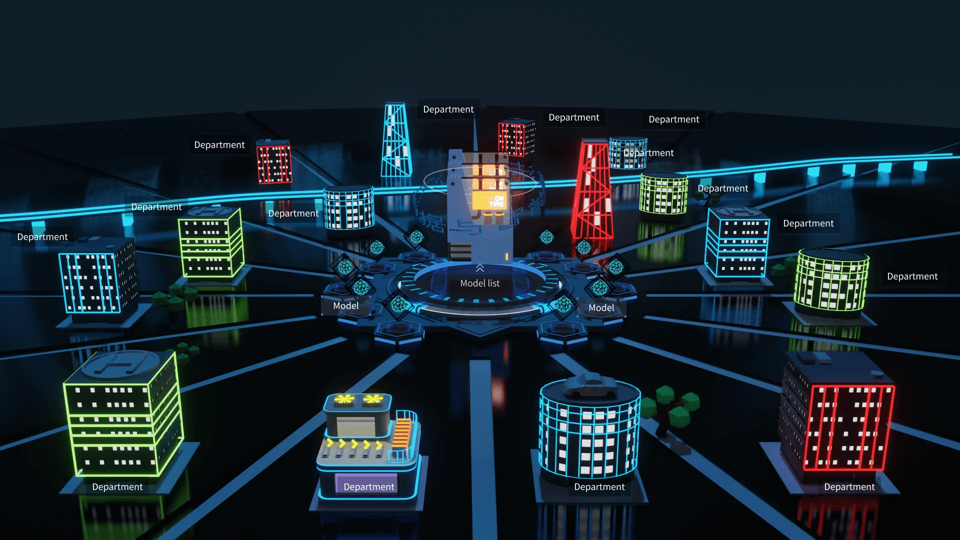 Initial version of Digital World interface